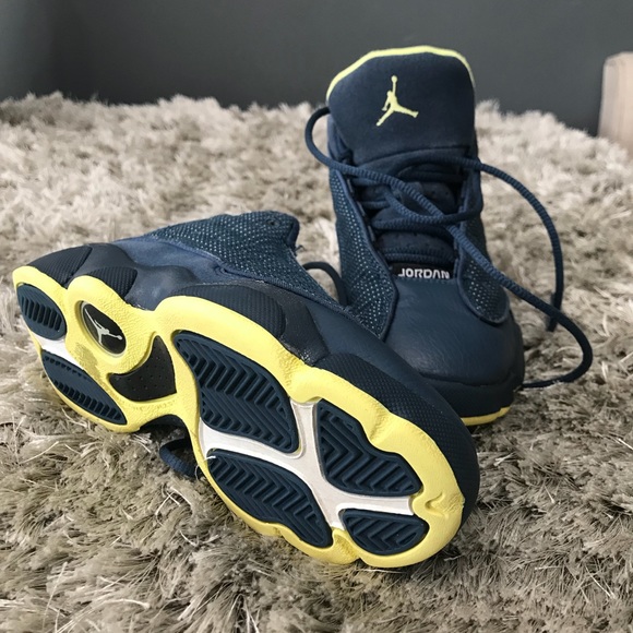 Jordan Other - Jordan 13s Navy Blue/Yellow